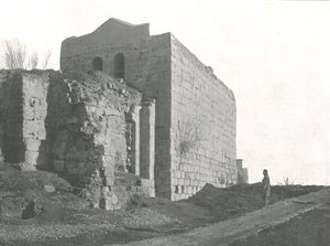 Toren van waaruit Sint Paulus in een mand afdaalde, Damascus, Ottomaans Syrië, 1895 door W and S Ltd