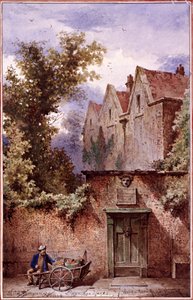 Het huis van Nell Gwynne, Bagnigge Wells, St Pancras, Londen, 1865