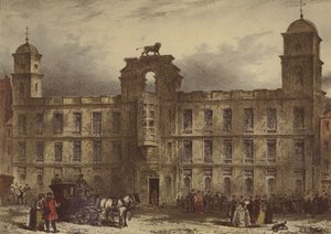 Northumberland House, Strand (chromolitho) door Waldo Sargeant