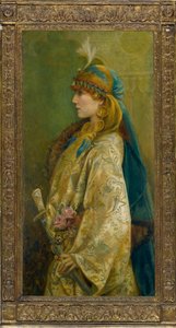 Portret van Sarah Bernhardt als Roxanna in 