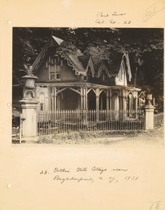 [Gothic Cottage bij Poughkeepsie, New York]. door Walker Evans