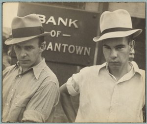 Main Street-gezichten / Straatbeeld, Morgantown, West Virginia door Walker Evans