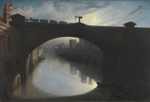 Spoorbrug over de rivier Cart, Paisley door Waller Hugh Paton