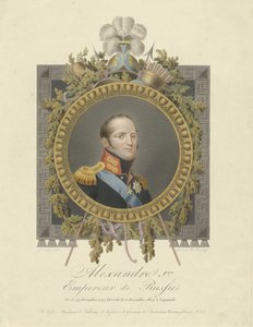 Portret van Keizer Alexander I 1777-1825, 1825