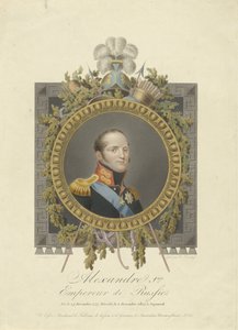 Portret van Tsaar Alexander I van Rusland