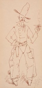 Cowboy Roken door Walt Kuhn
