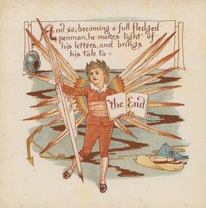 Illustratie voor Pothooks and Perseverance door Walter Crane