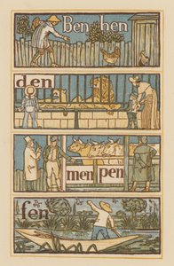 Pagina uit The Golden Primer door Walter (after) Crane