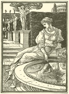 Prinses Fiorimonde (gravure) door Walter (after) Crane