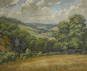 Devon Scene, Dichtbij Widdecombe Moor, ca. 1949 door Walter Ashworth