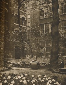 Het lege kerkhof van wat All Hallows Staining was, ca. 1935
