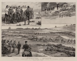 Praktische instructie in veldschieten op de School of Musketry, Hythe door Walter Charles Horsley