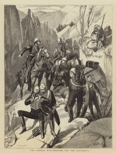 De Afghaanse Oorlog, wachtend op de Olifanten door Walter Charles Horsley