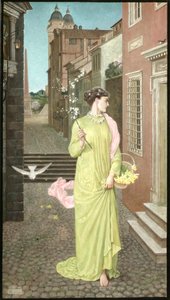 Een voorbode van de lente door Walter Crane