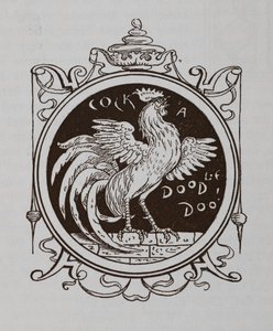 Een kraaiende haan door Walter Crane