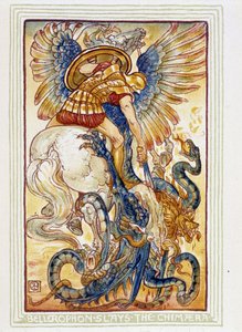 Bellerophon vecht tegen de chimera