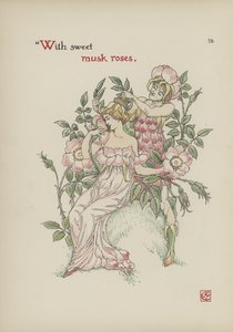 Bloemen uit Shakespeares tuin door Walter Crane