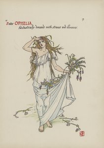 Bloemen uit Shakespeares tuin door Walter Crane