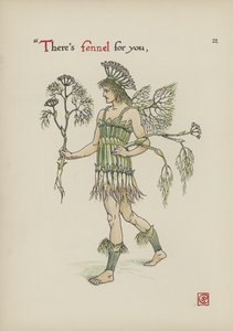 Bloemen uit Shakespeares tuin door Walter Crane