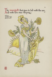 Bloemen uit Shakespeares tuin door Walter Crane