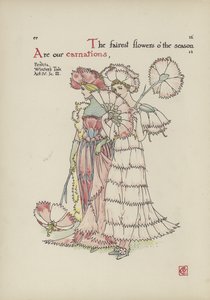 Bloemen uit Shakespeares tuin door Walter Crane