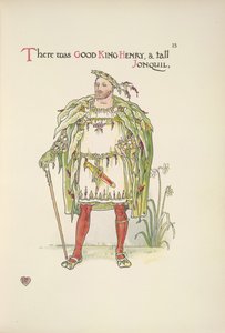 Goede Koning Hendrik. Een man verkleed als Hendrik VIII
