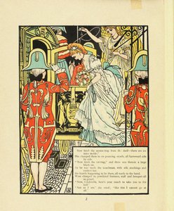 Illustratie voor sprookje Assepoester door Walter Crane