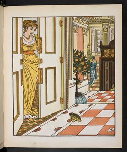 Illustratie voor de Kikkerprins door Walter Crane