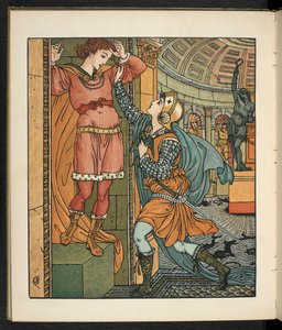 Illustratie voor het verhaal Prinses Belle étoile. door Walter Crane