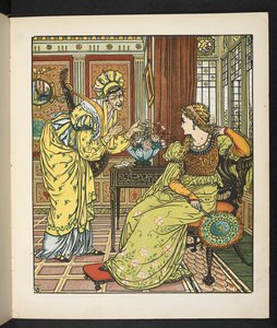 Illustratie voor het verhaal Prinses Belle étoile. door Walter Crane