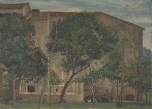 Italiaanse boerderij, 1871-3 door Walter Crane
