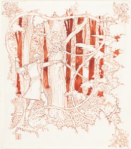 Prins Charmant in het Bos door Walter Crane