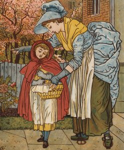 Roodkapje (kleur litho)