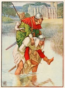 Robin Hood en Vader Tuck door Walter Crane