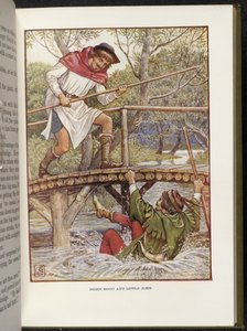 Robin Hood en Kleine Jan door Walter Crane