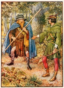 Robin Hood en de bedelaar-spion door Walter Crane