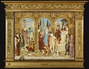 De apotheose van de Italiaanse kunst door Walter Crane