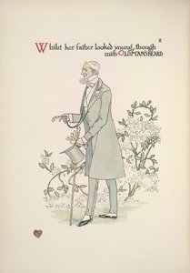 De vader van de bruid in ochtendkleding door Walter Crane