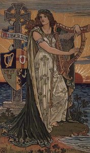 Verenigd Ierland, kalender voor 1897, gemaakt voor Royal Ulster Works, Belfast door Walter Crane