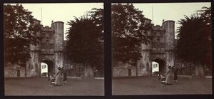 Poortgebouw, Bisschopspaleis, Wells, Mendip, Somerset, 1913