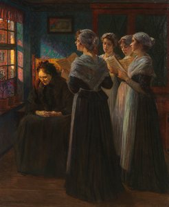 De Serenade, ca. 1890 door Walter Firle
