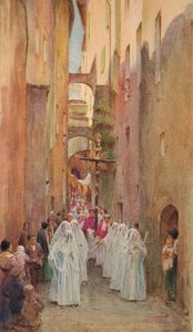 Een Processie in San Remo, c1910, 1912 door Walter Frederick Roofe Tyndale