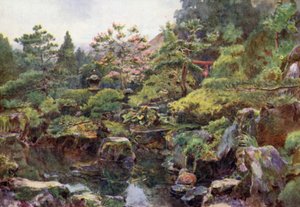 Een rots- en watertuin, Hakone
