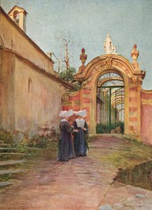 Ingang van de Villa Centurione, S. Margherita Ligure, c1910