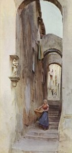 Straat, Cervo San Bartolommeo, Italië