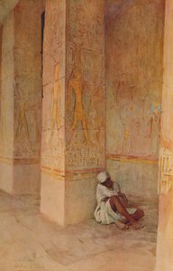 De Geboortecolonnade in de Tempel van Hatsjepsoet, ca. 1905, 1912 door Walter Frederick Roofe Tyndale
