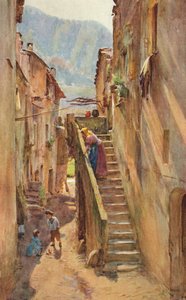 Vicolo del Ponte, Villa Nuova di Albenga door Walter Frederick Roofe Tyndale