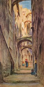Vicolo della Providenza, San Remo, c1910, 1912 door Walter Frederick Roofe Tyndale