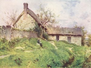 Wessex: Een groep huisjes in Sutton Poyntz, nabij Weymouth door Walter Frederick Roofe Tyndale