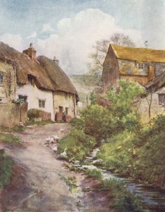 Wessex: De molenhuisjes in Sutton Poyntz, nabij Weymouth door Walter Frederick Roofe Tyndale